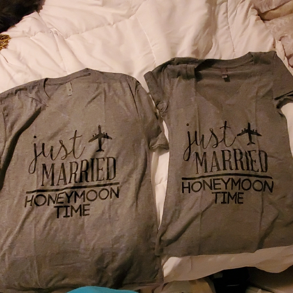 Just Married Honeymoon Tshirts